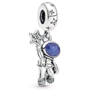 New Pandora Astronaut In The Galaxy Dangle Charm